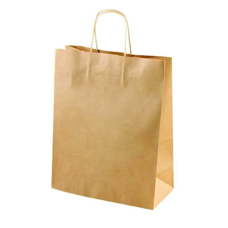 Natural paper shopping bag