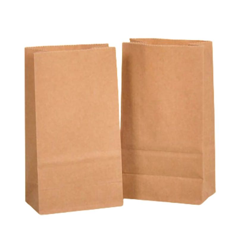 Square bottom paper bag Brown