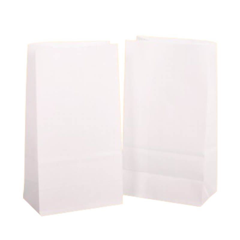 Square bottom paper bag White