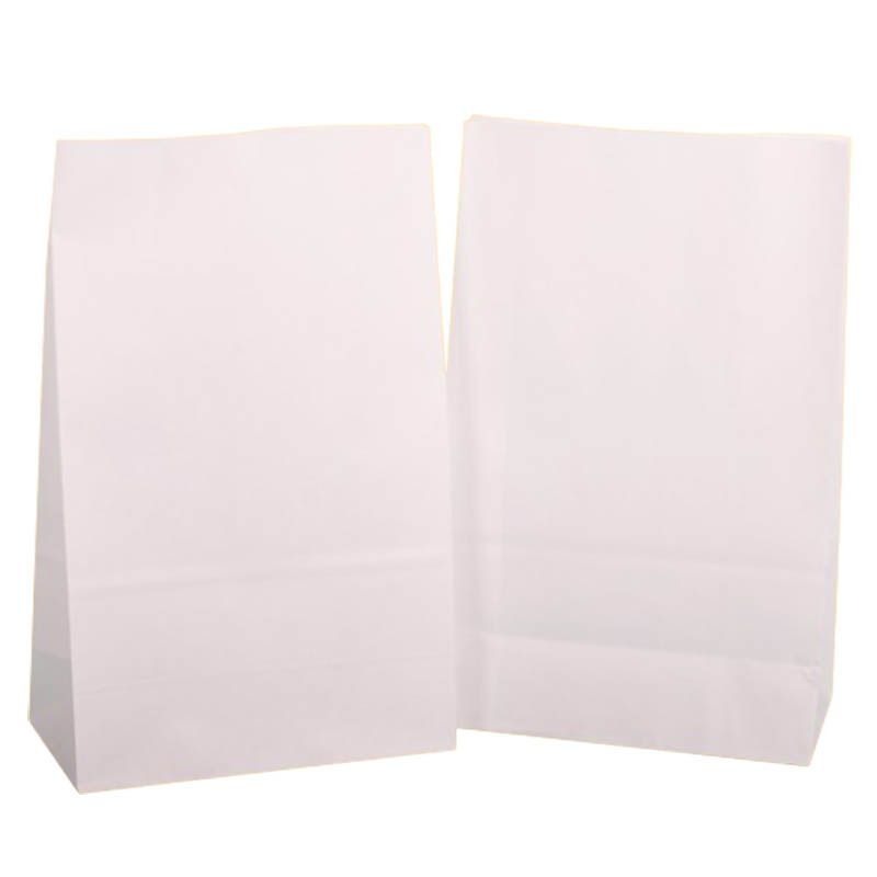 Square bottom paper bag White