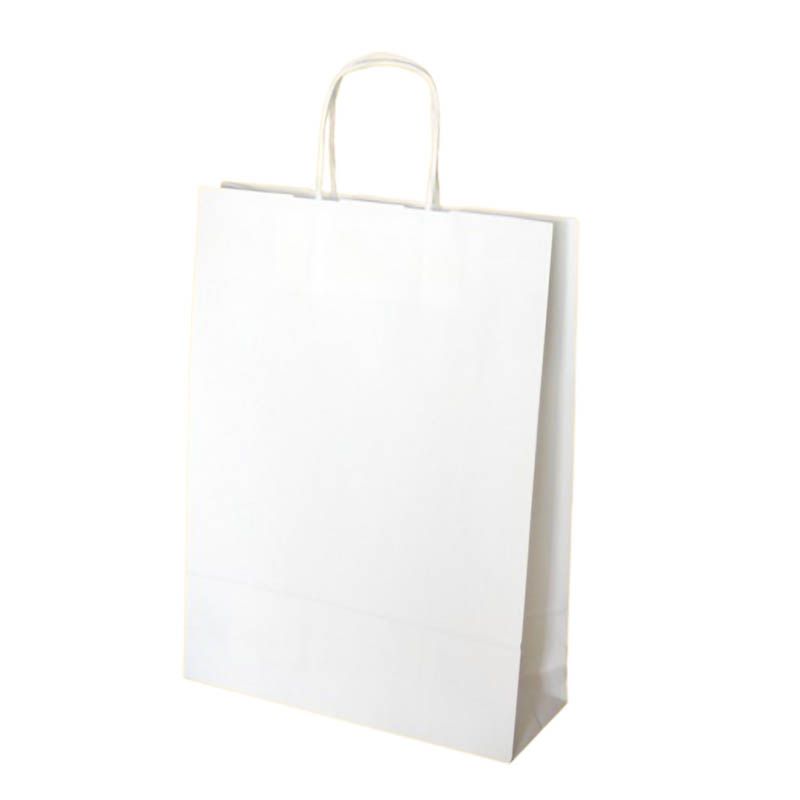 White paper shopping bag