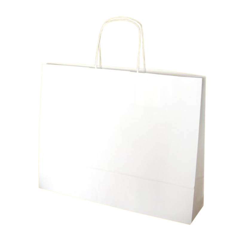 White paper shopping bag